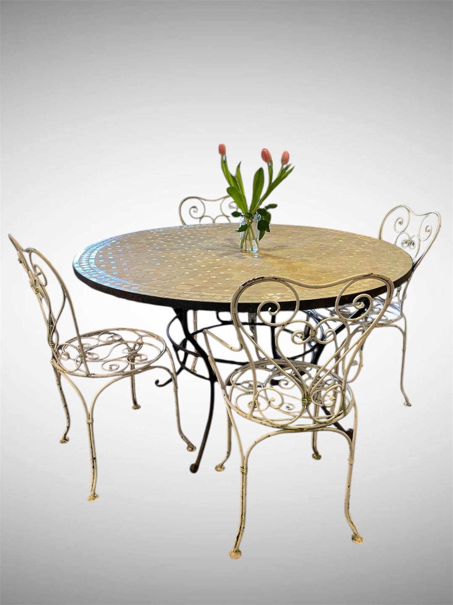 Large Moroccan Mosaic Table Garden/ Patio/ Conservatory