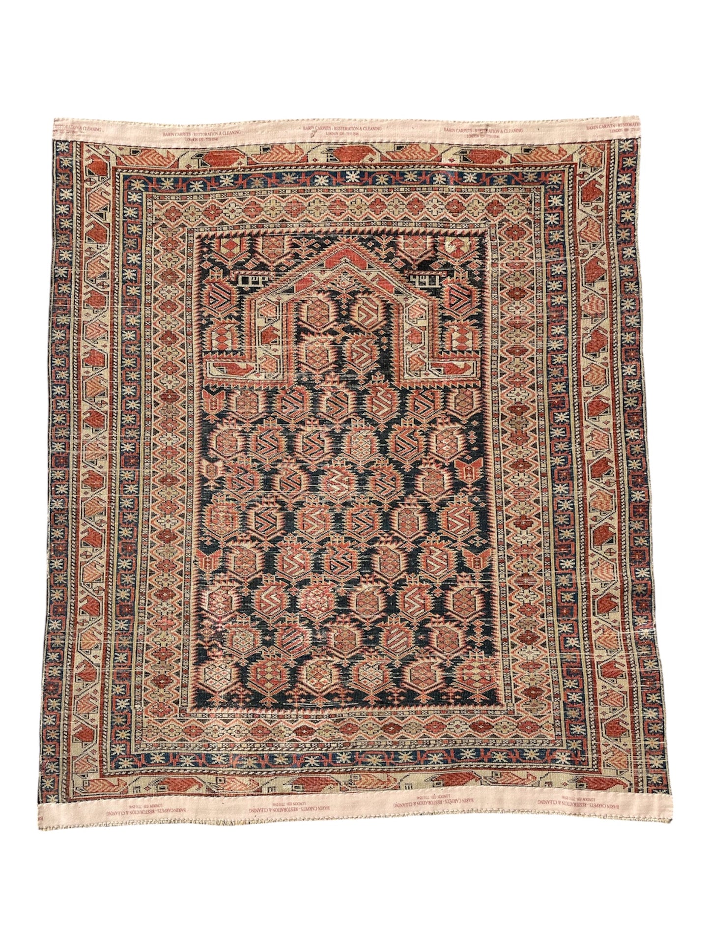 Antique Caucasian Marasali Prayer Rug