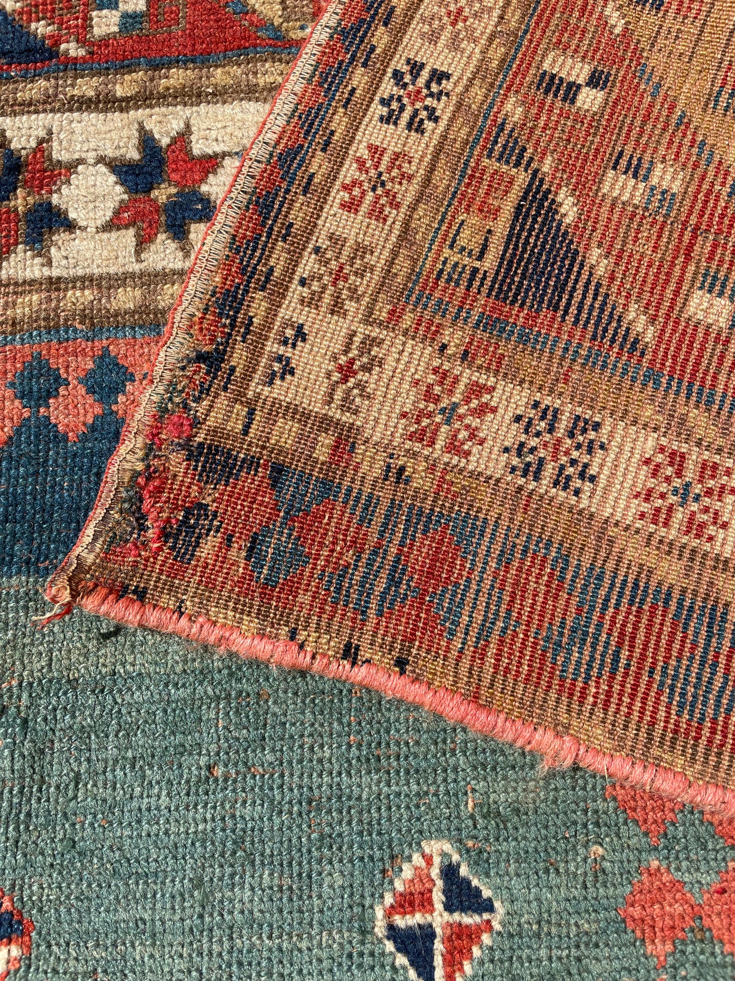 Antique Caucasian Kazak Bordjalou Rug