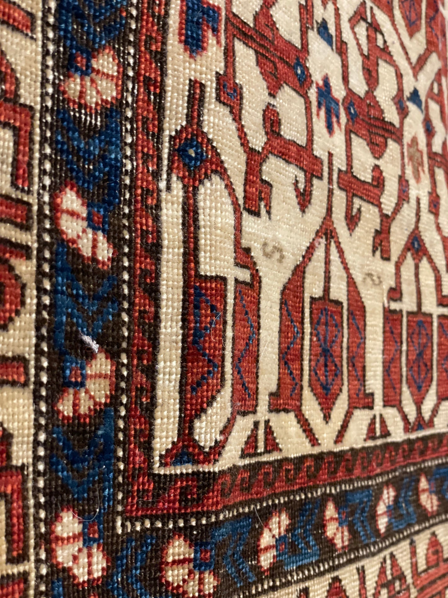 Antique Caucasian Kuba Konagkend Rug