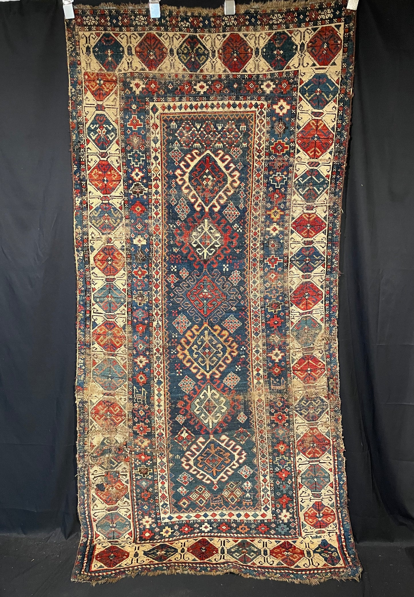 Antique Caucasian Shirvan Runner (Fragment)