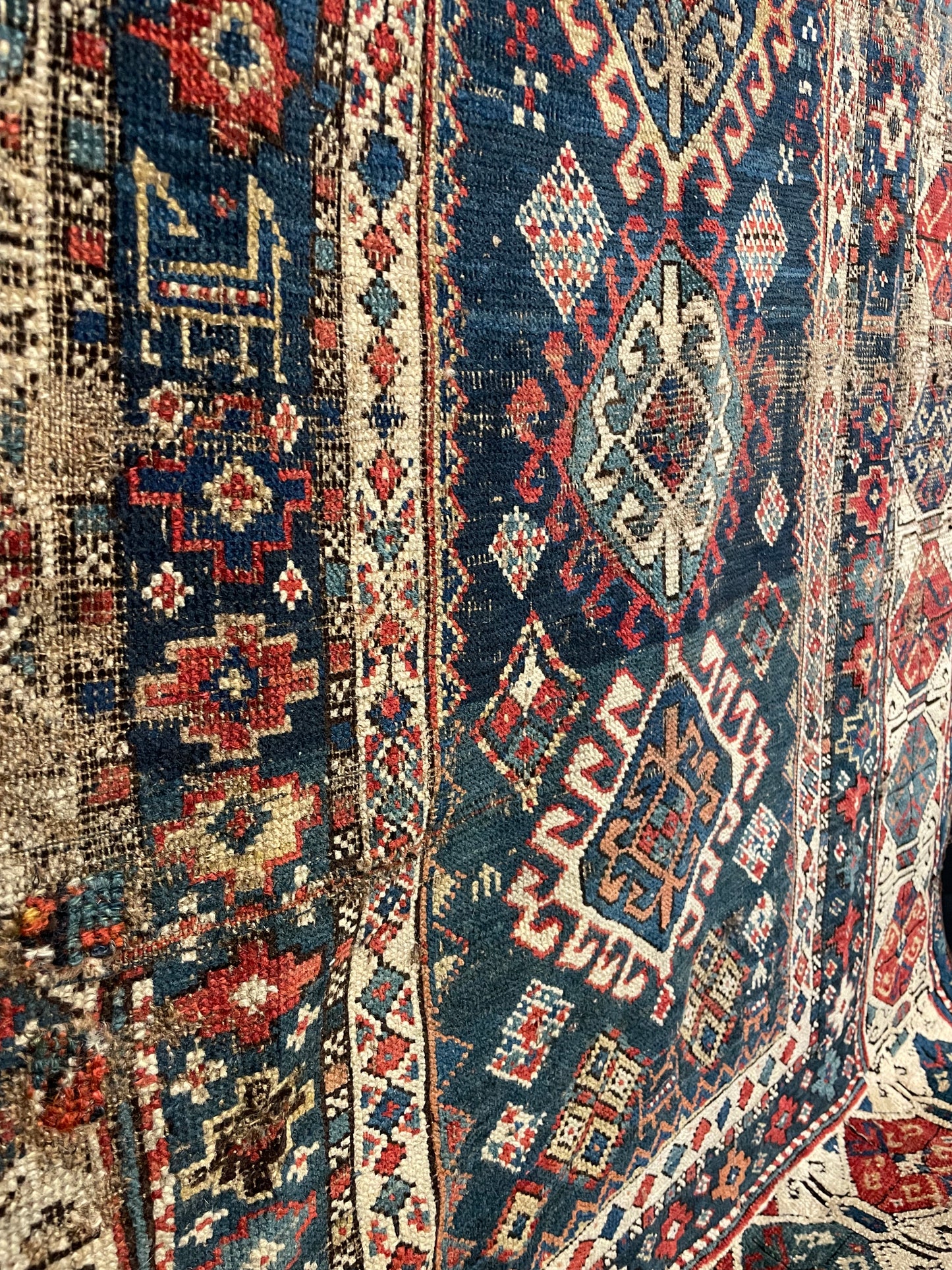 Antique Caucasian Shirvan Runner (Fragment)