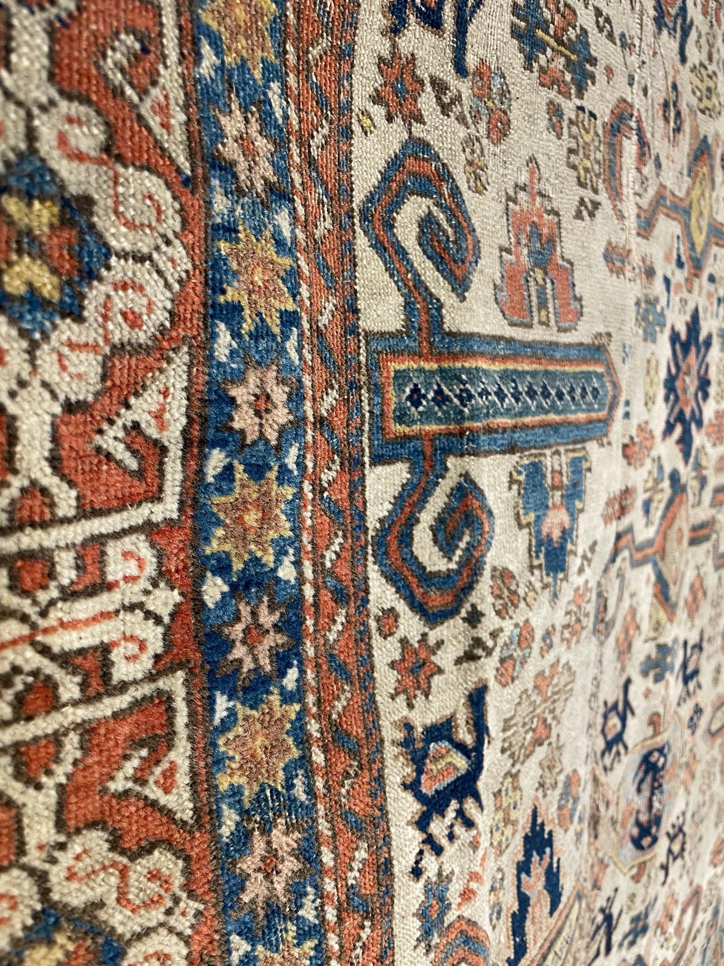 Antique Persian Ardebil Rug with Perepedil Design
