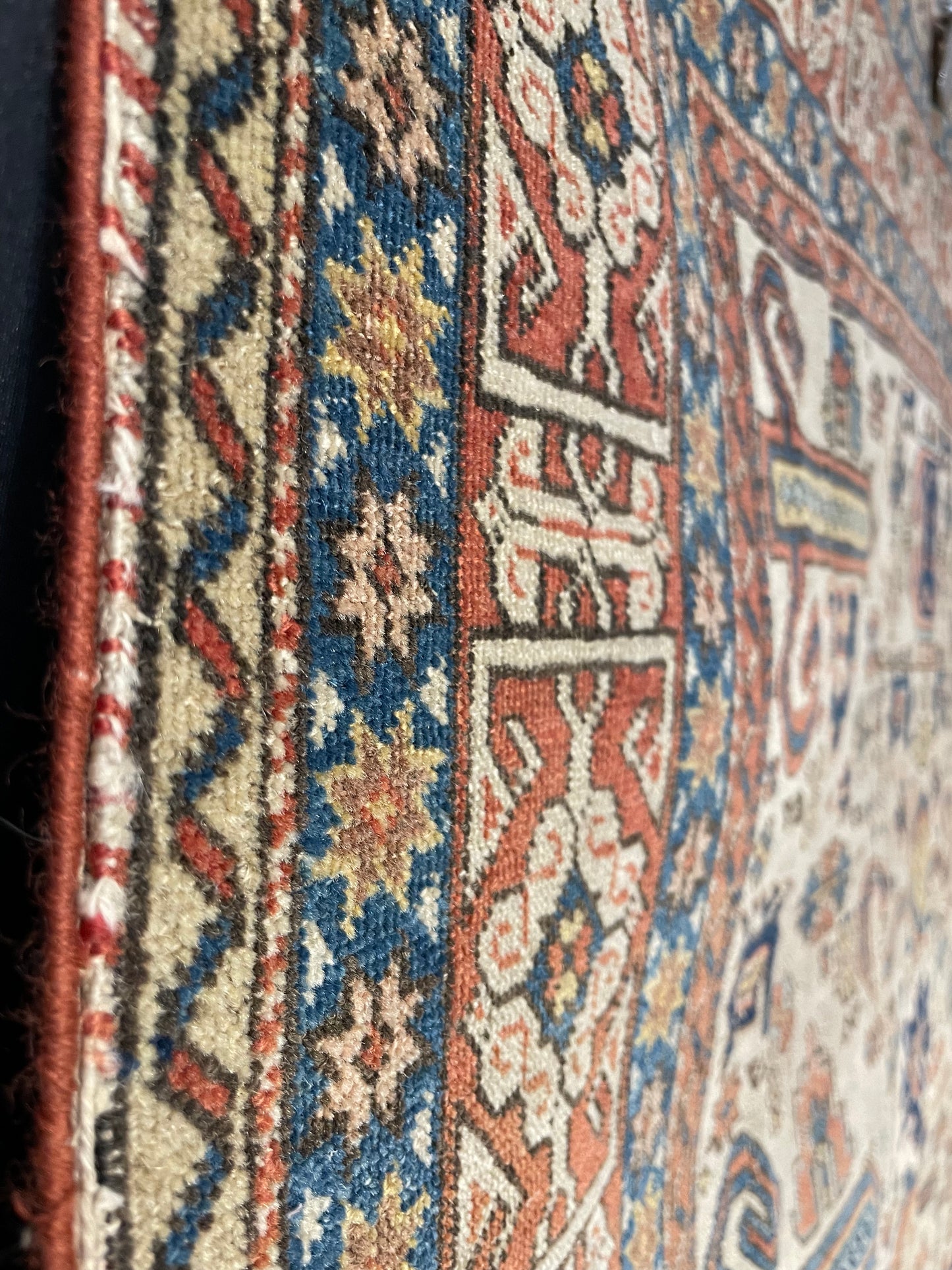 Antique Persian Ardebil Rug with Perepedil Design