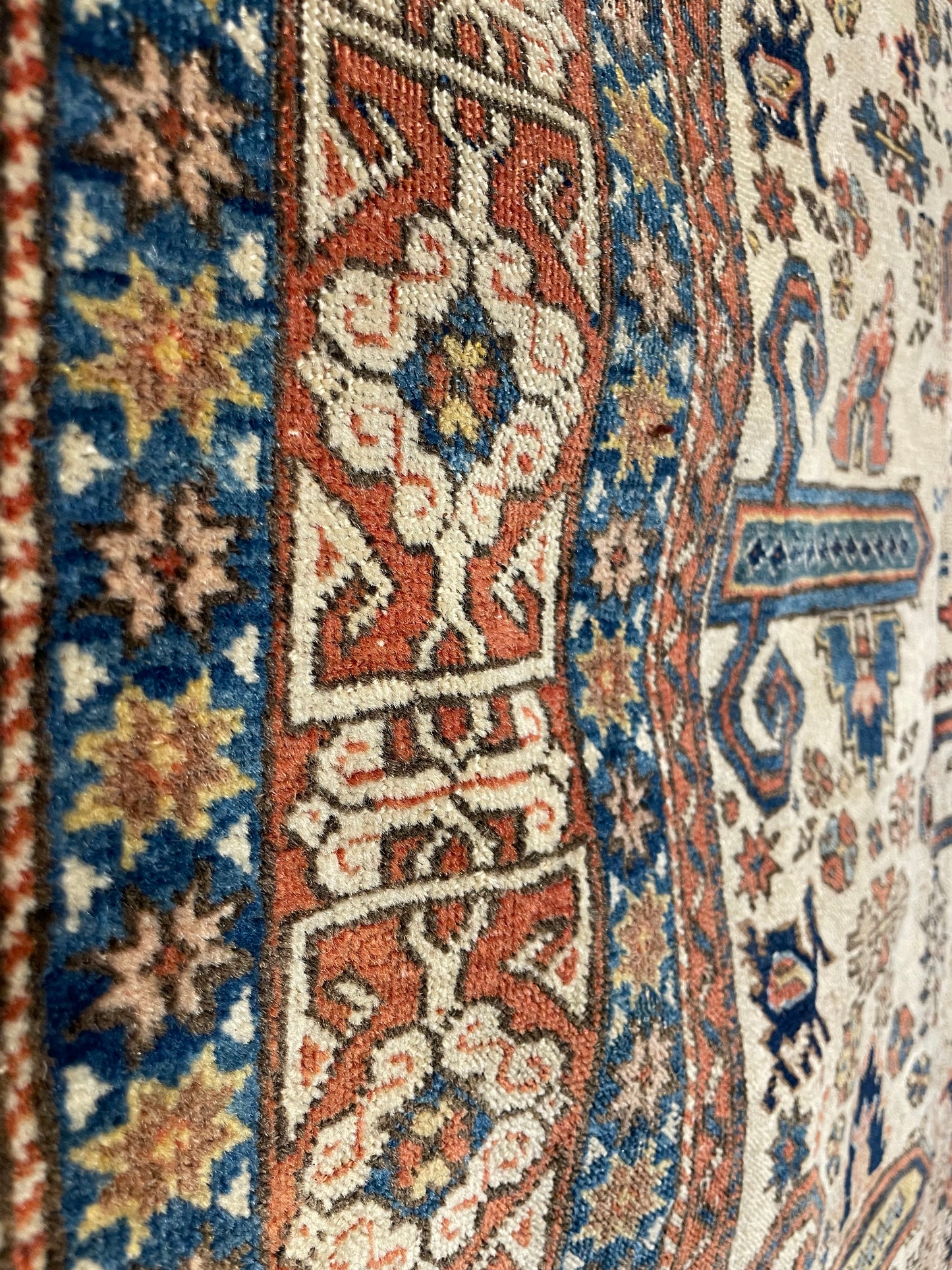 Antique Persian Ardebil Rug with Perepedil Design