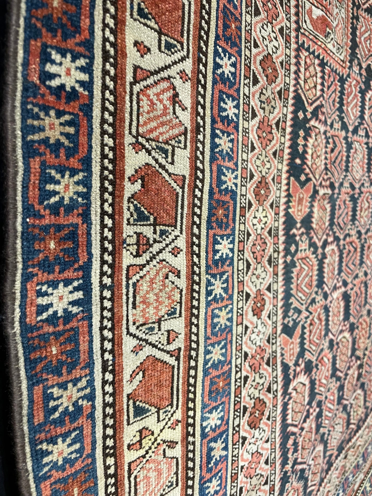 Antique Caucasian Marasali Prayer Rug