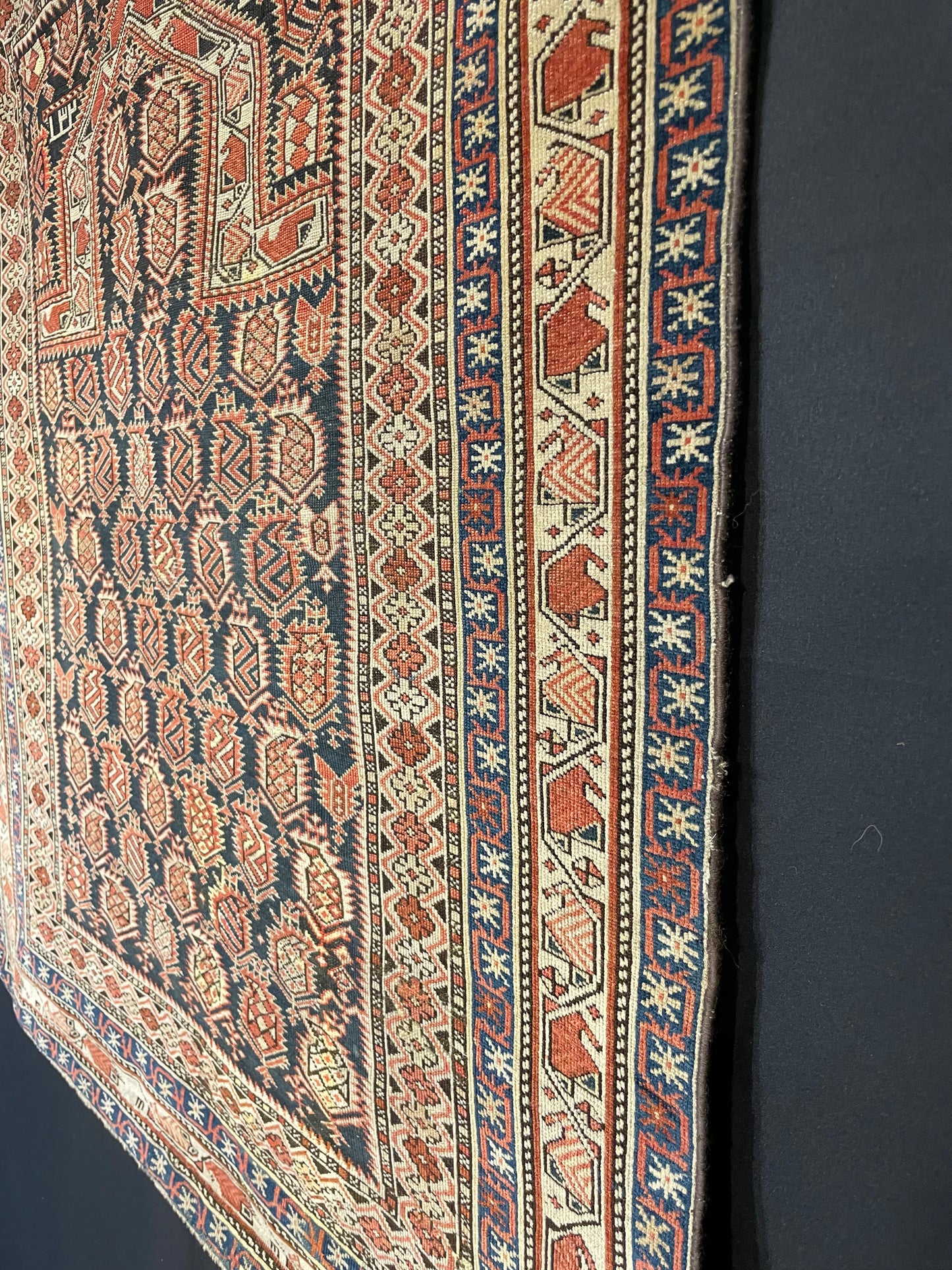 Antique Caucasian Marasali Prayer Rug