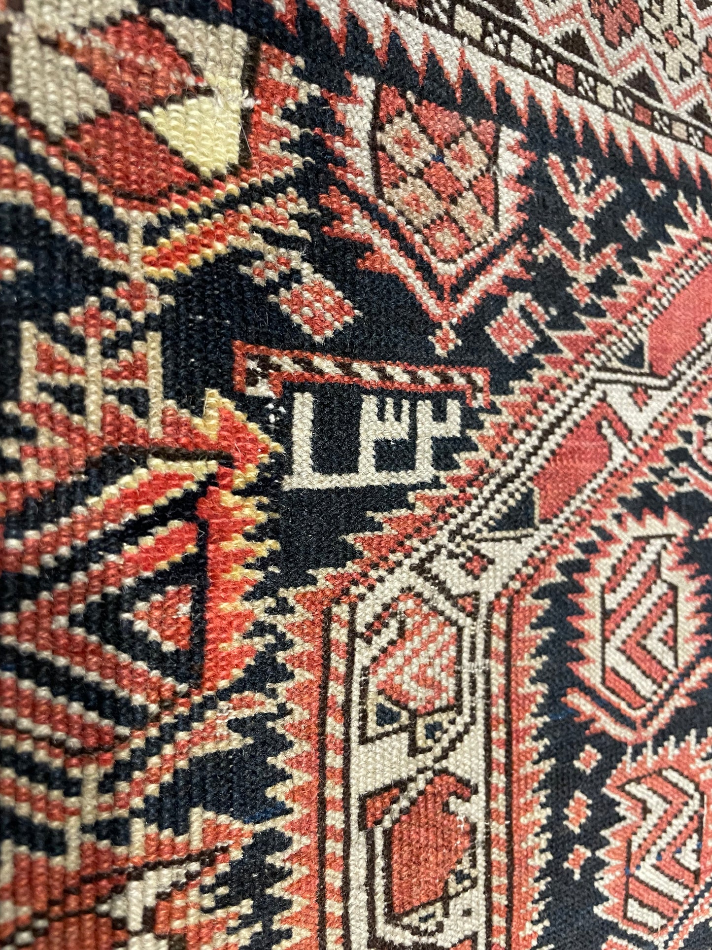 Antique Caucasian Marasali Prayer Rug