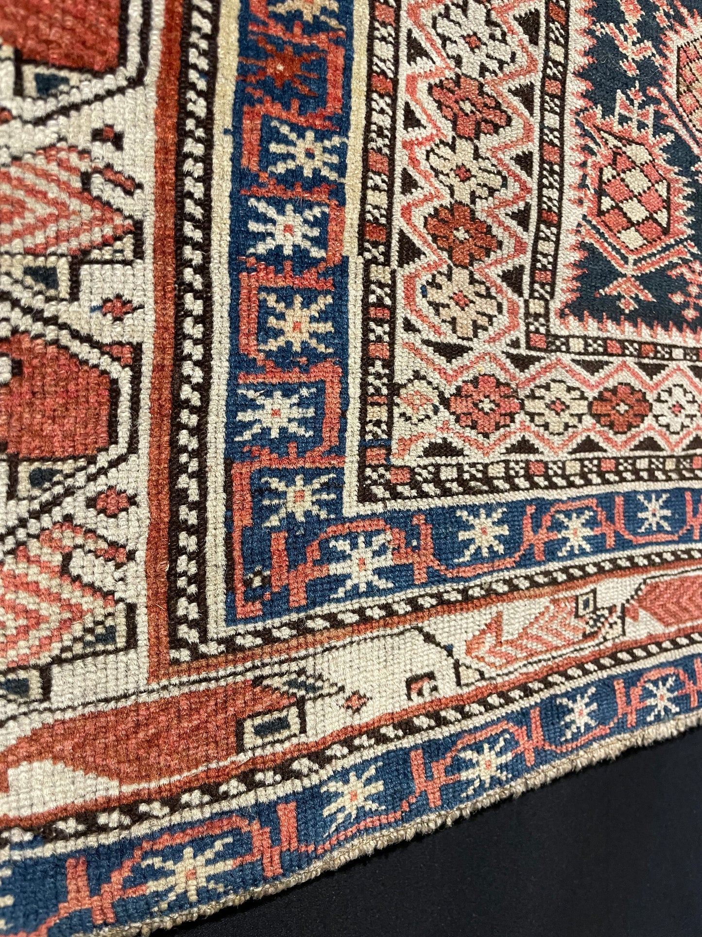 Antique Caucasian Marasali Prayer Rug