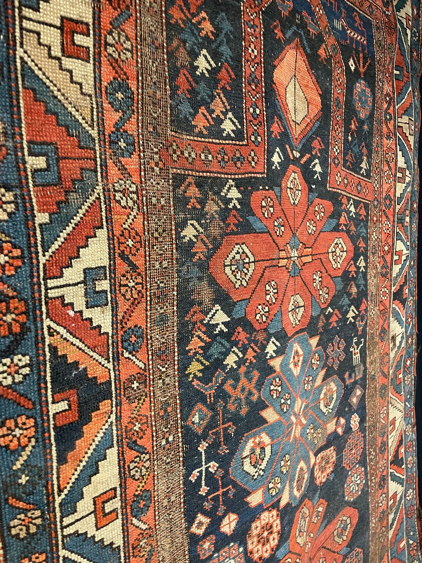 Antique Caucasian Prayer Rug