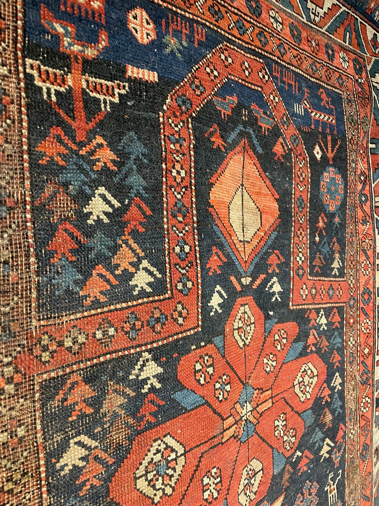 Antique Caucasian Prayer Rug