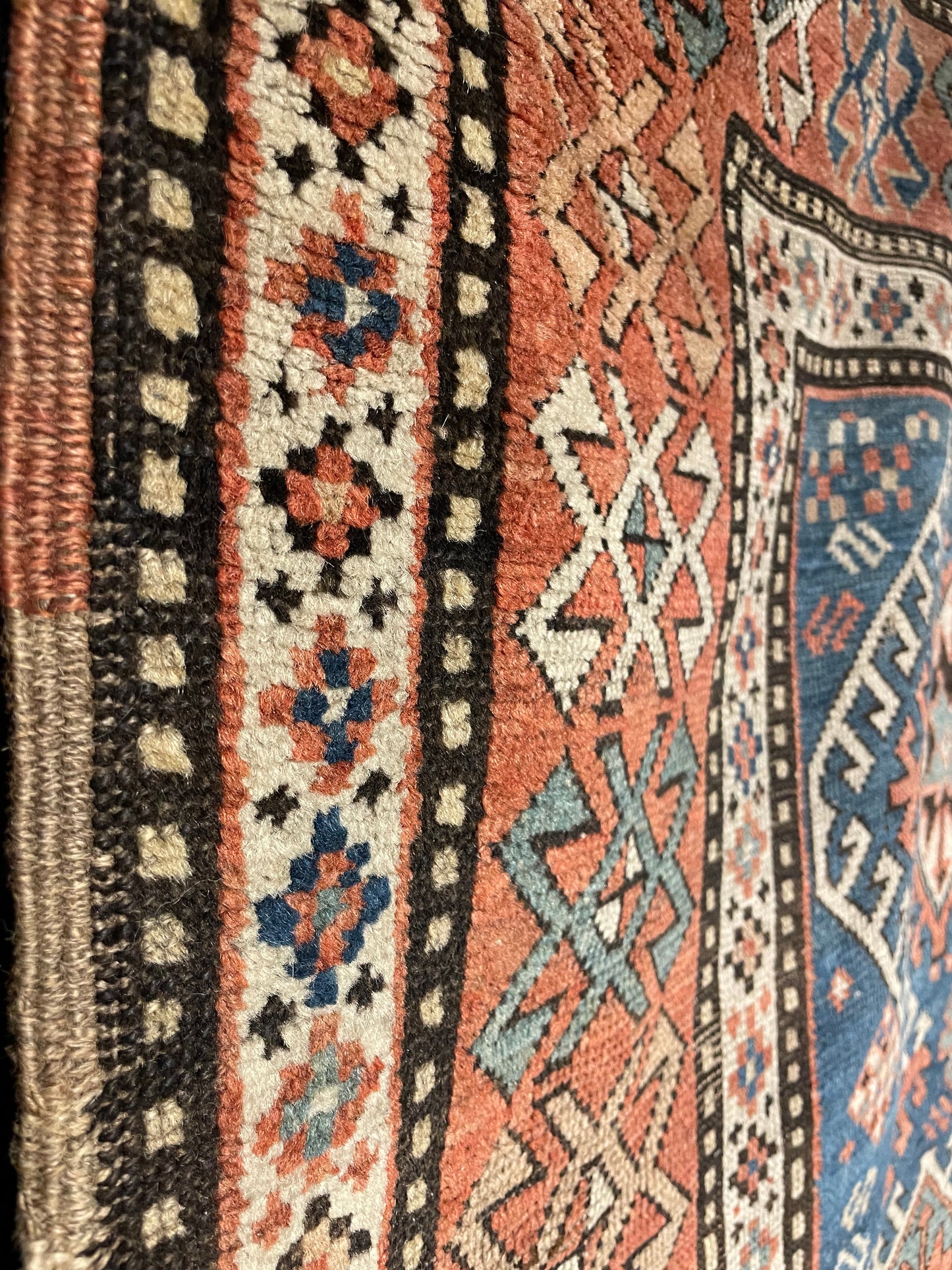 Antique Caucasian Kazak Rug