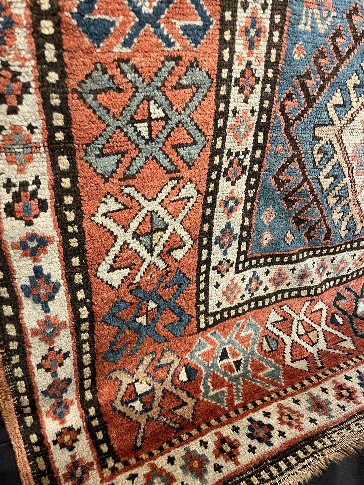 Antique Caucasian Kazak Rug