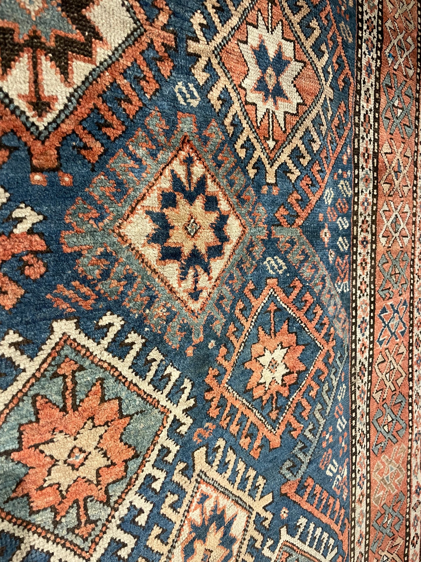 Antique Caucasian Kazak Rug