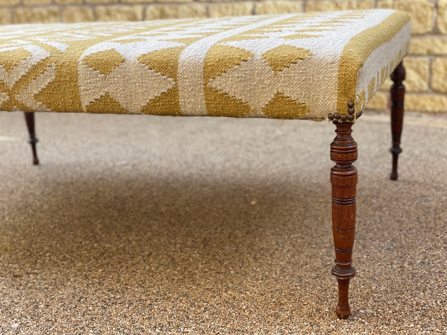 Upholstered Ottoman Stool - Table