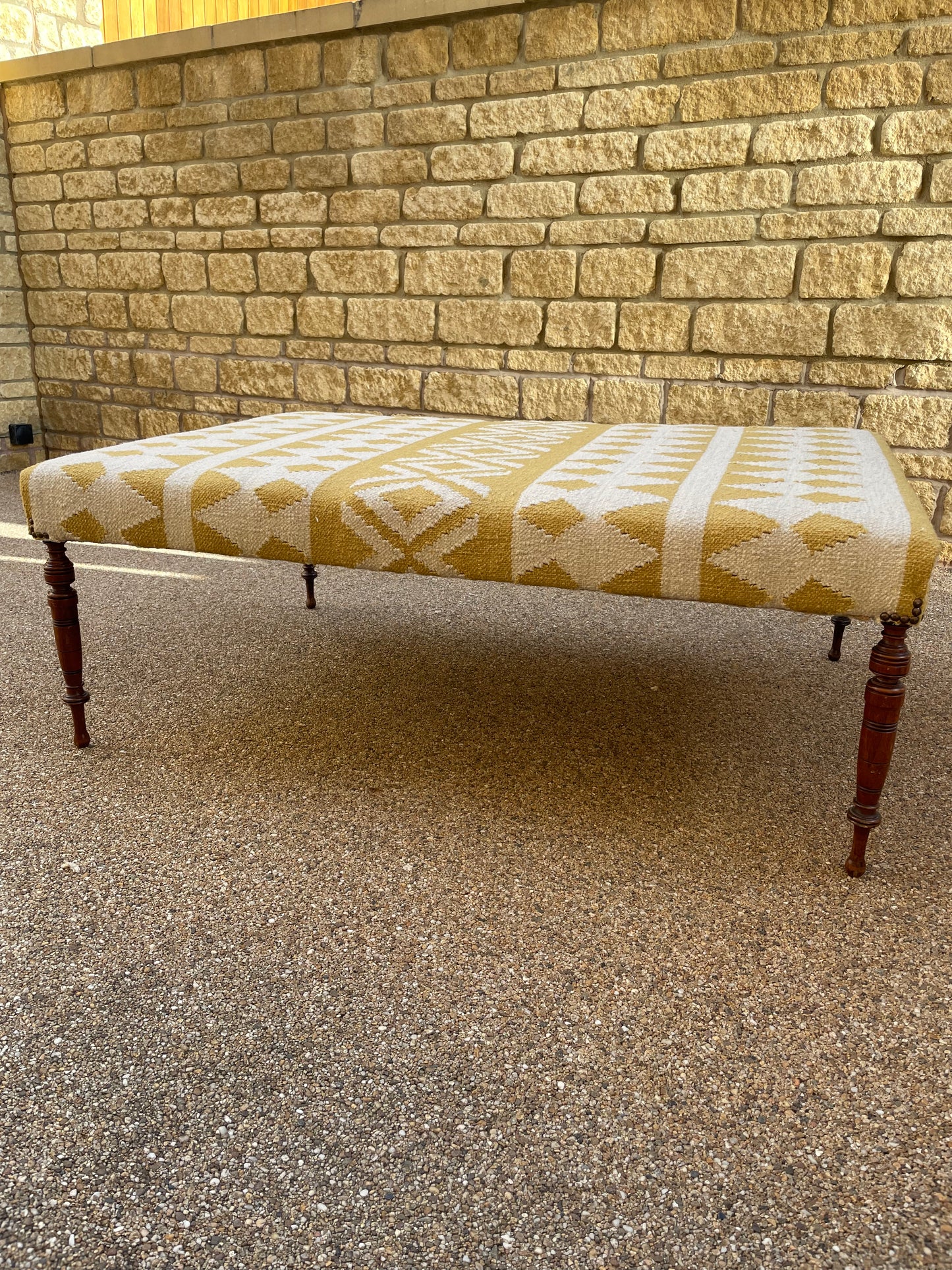 Upholstered Ottoman Stool - Table