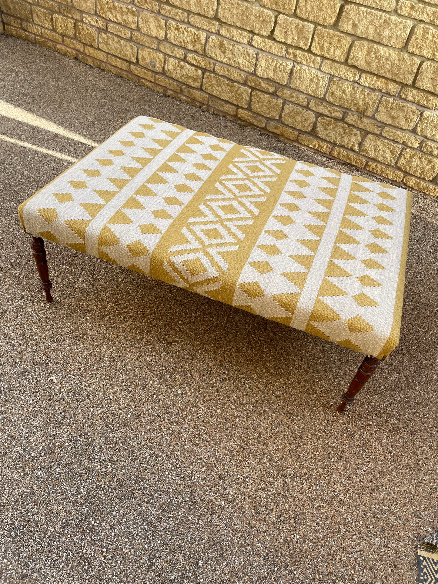 Upholstered Ottoman Stool - Table
