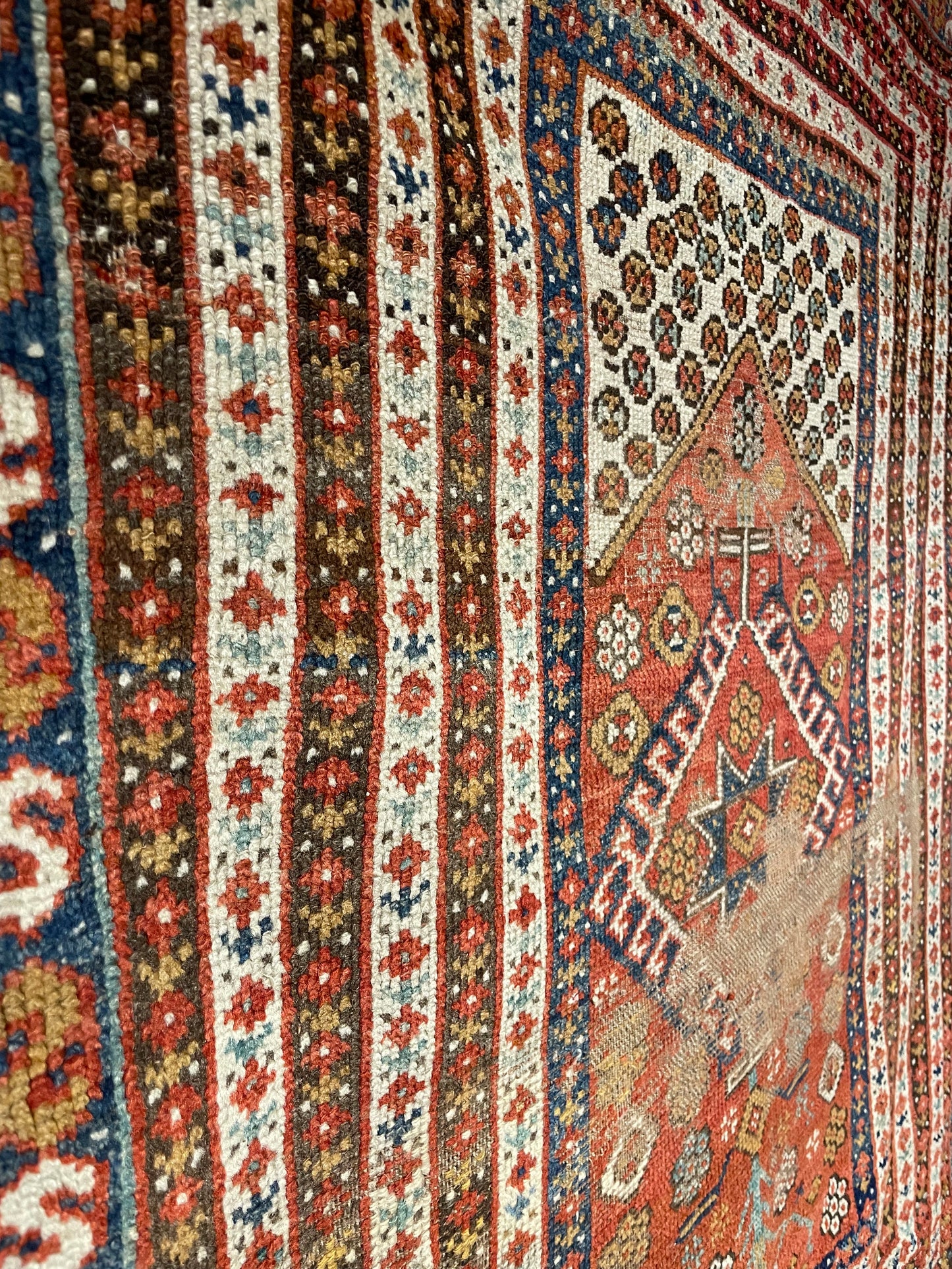 Antique Anatolian Kozak Prayer Rug