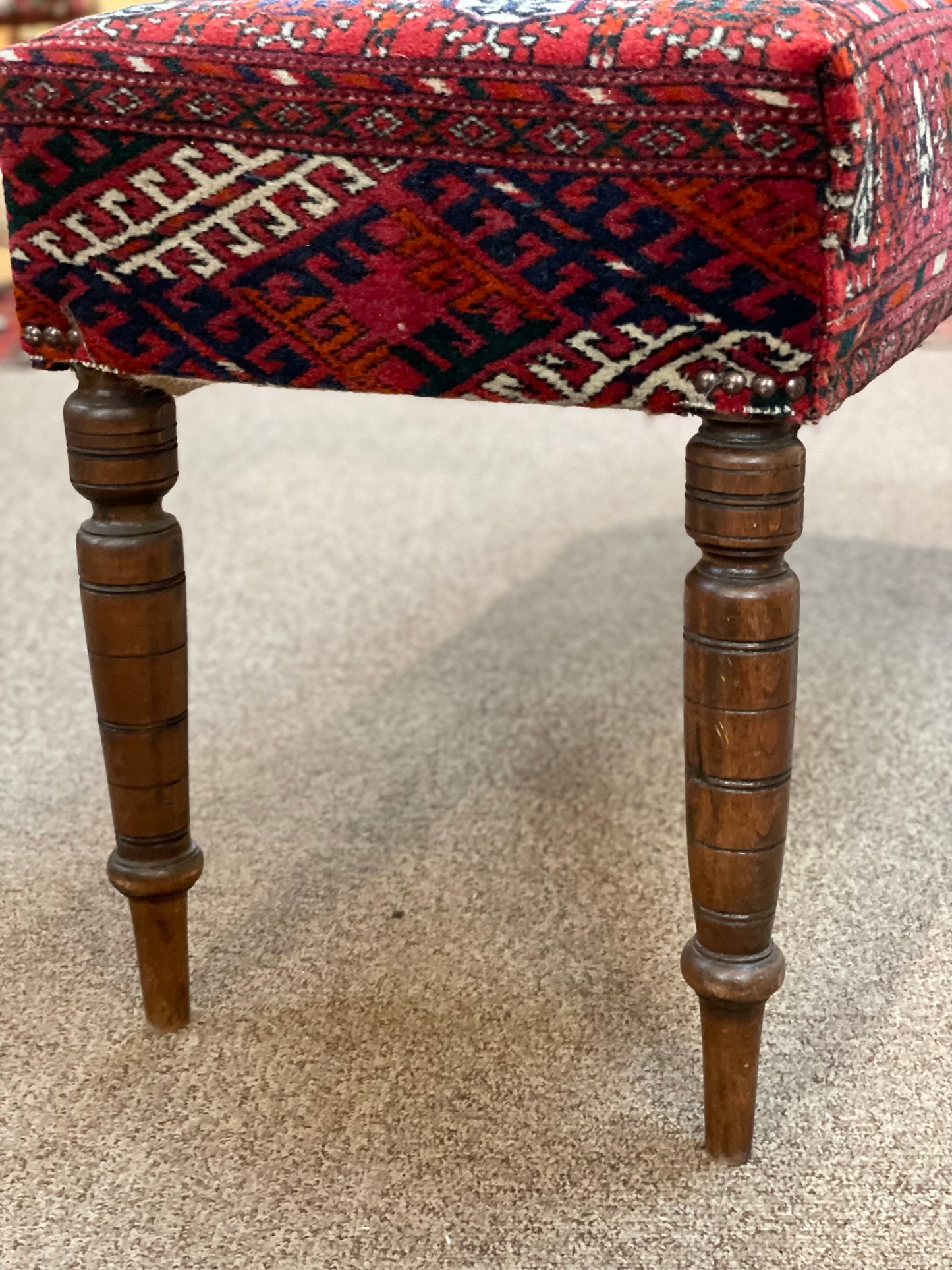 Artisan made Ottoman Upholstered Stool