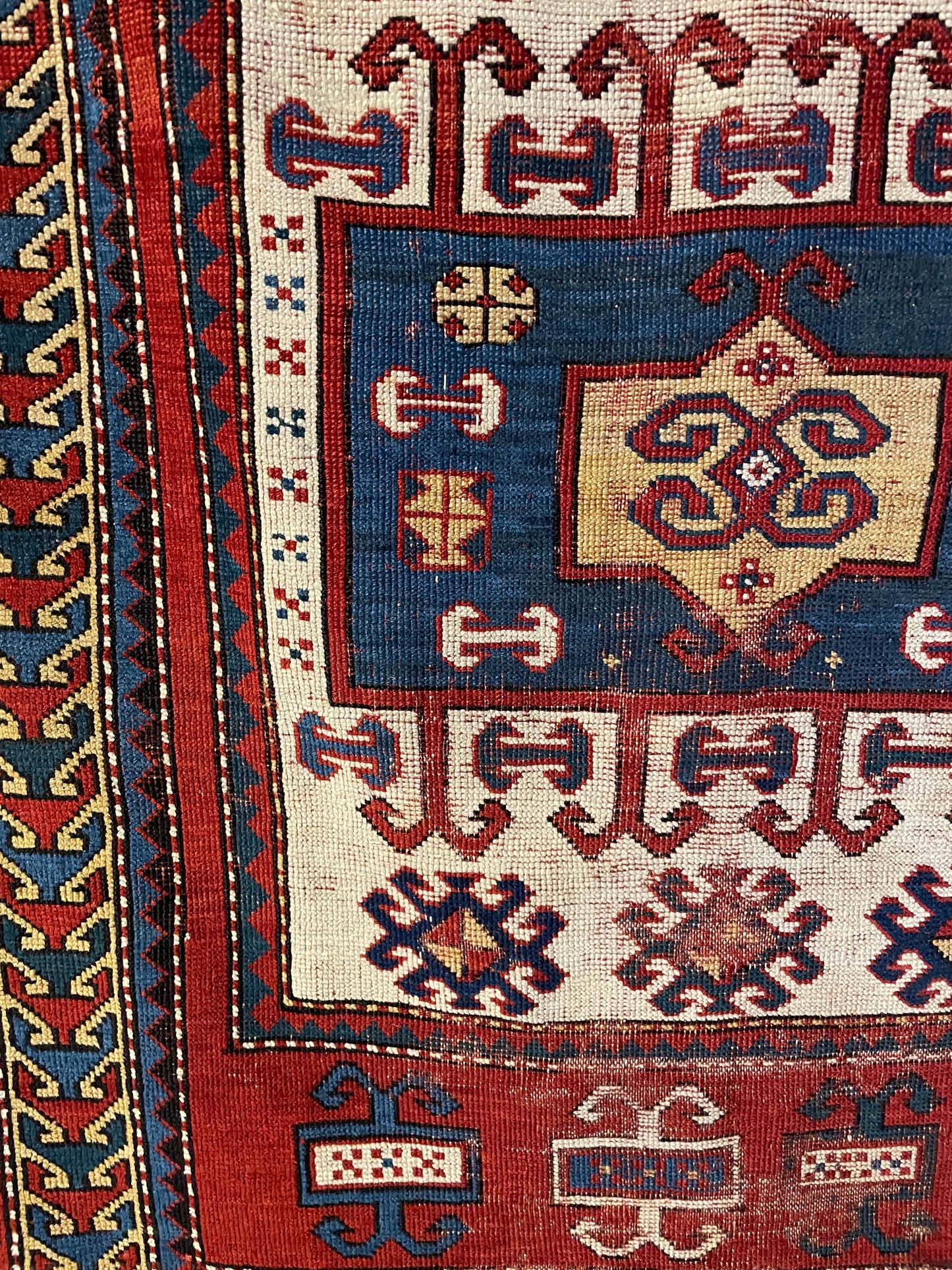 Antique Caucasian Karachov Prayer Rug