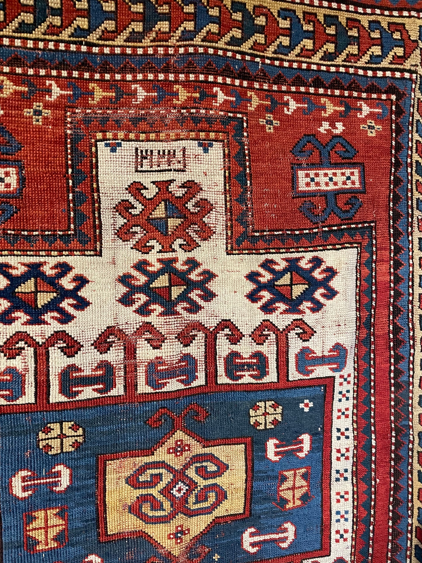 Antique Caucasian Karachov Prayer Rug