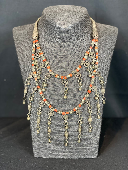 Yemeni Necklace with coral