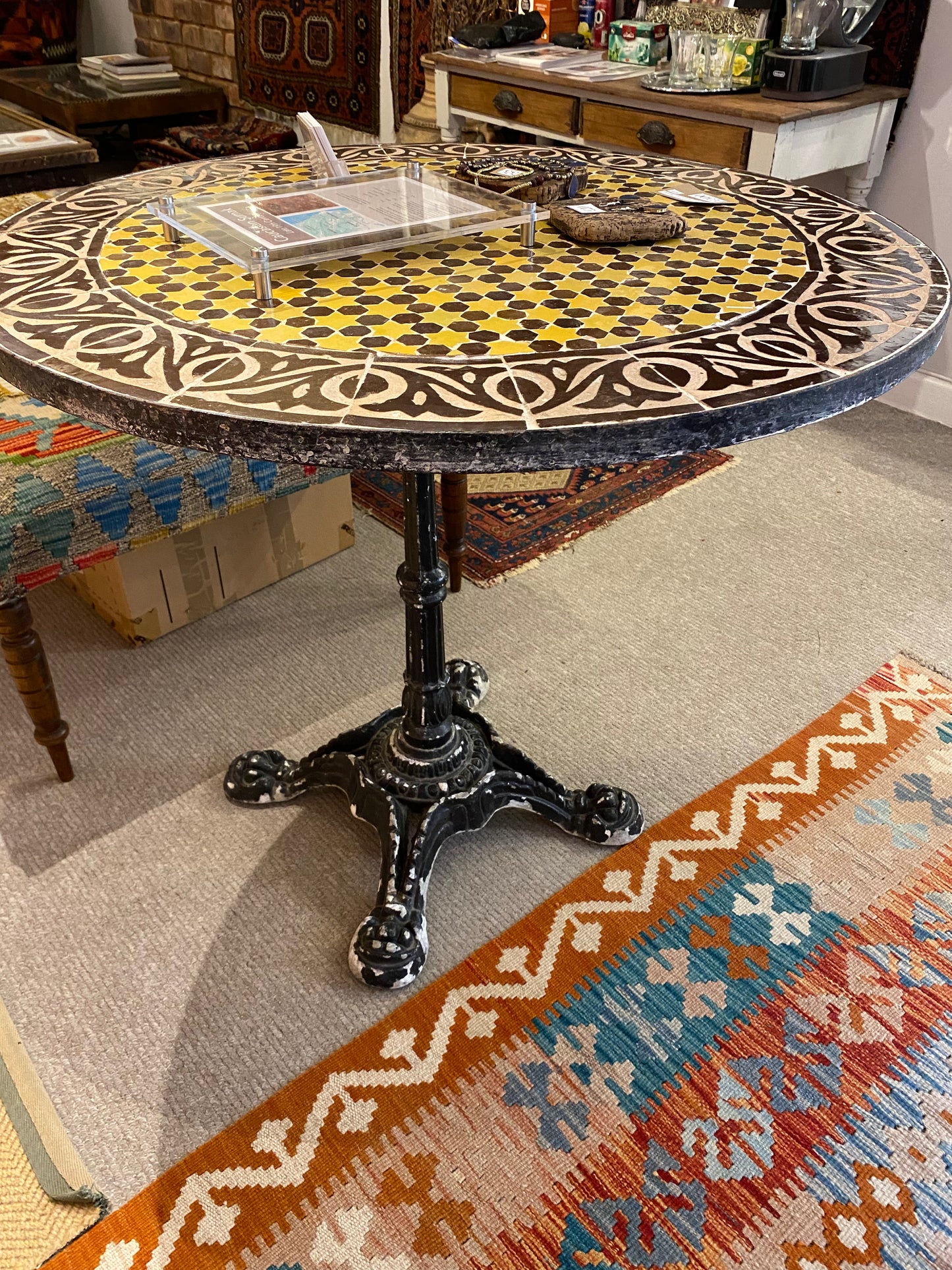 Vintage Moroccan Mosaic Table