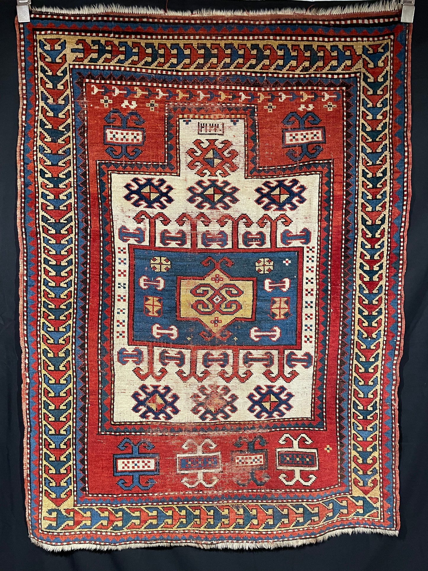Antique Caucasian Karachov Prayer Rug
