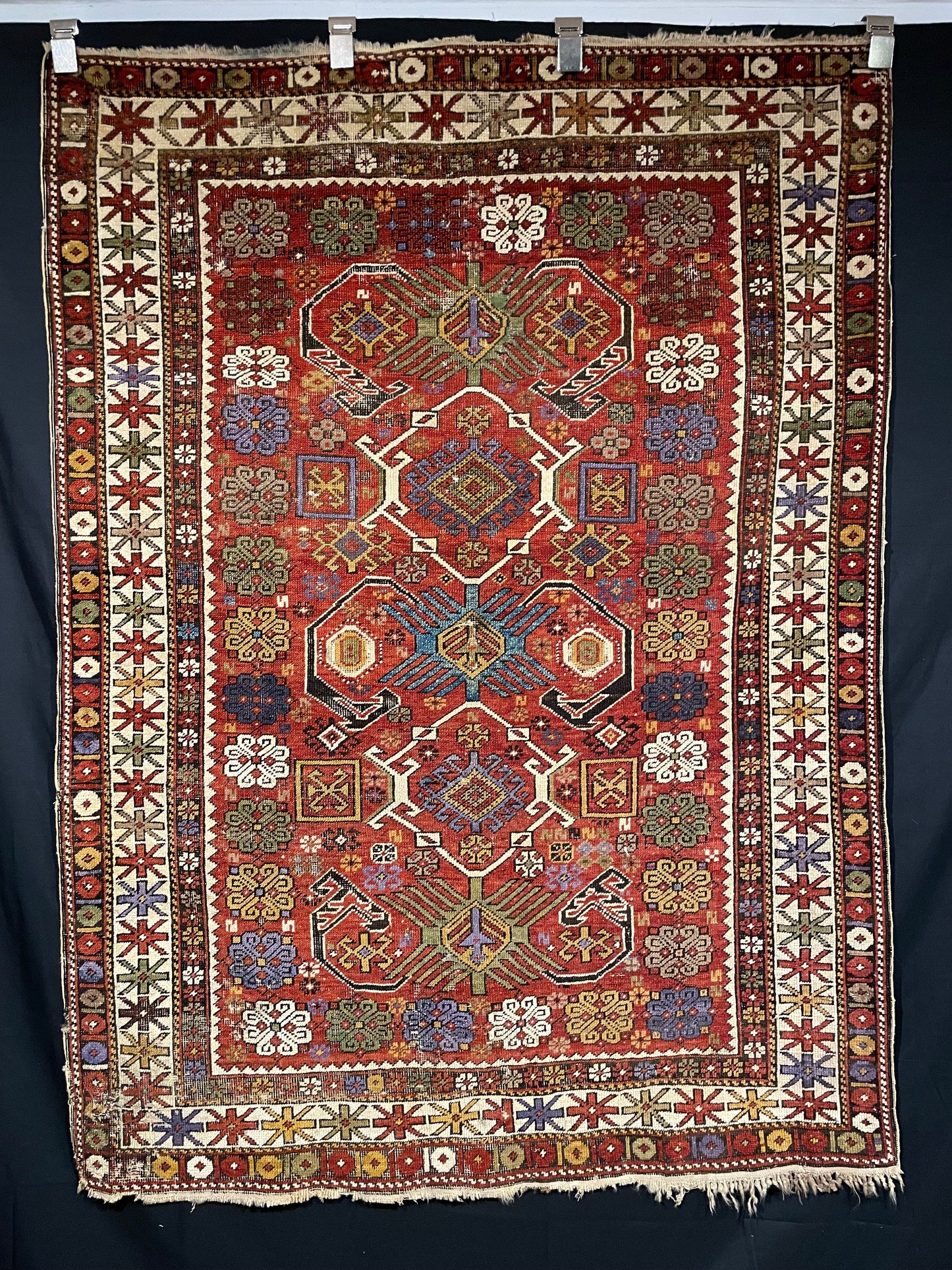 Antique Caucasian Shirvan Bidjov