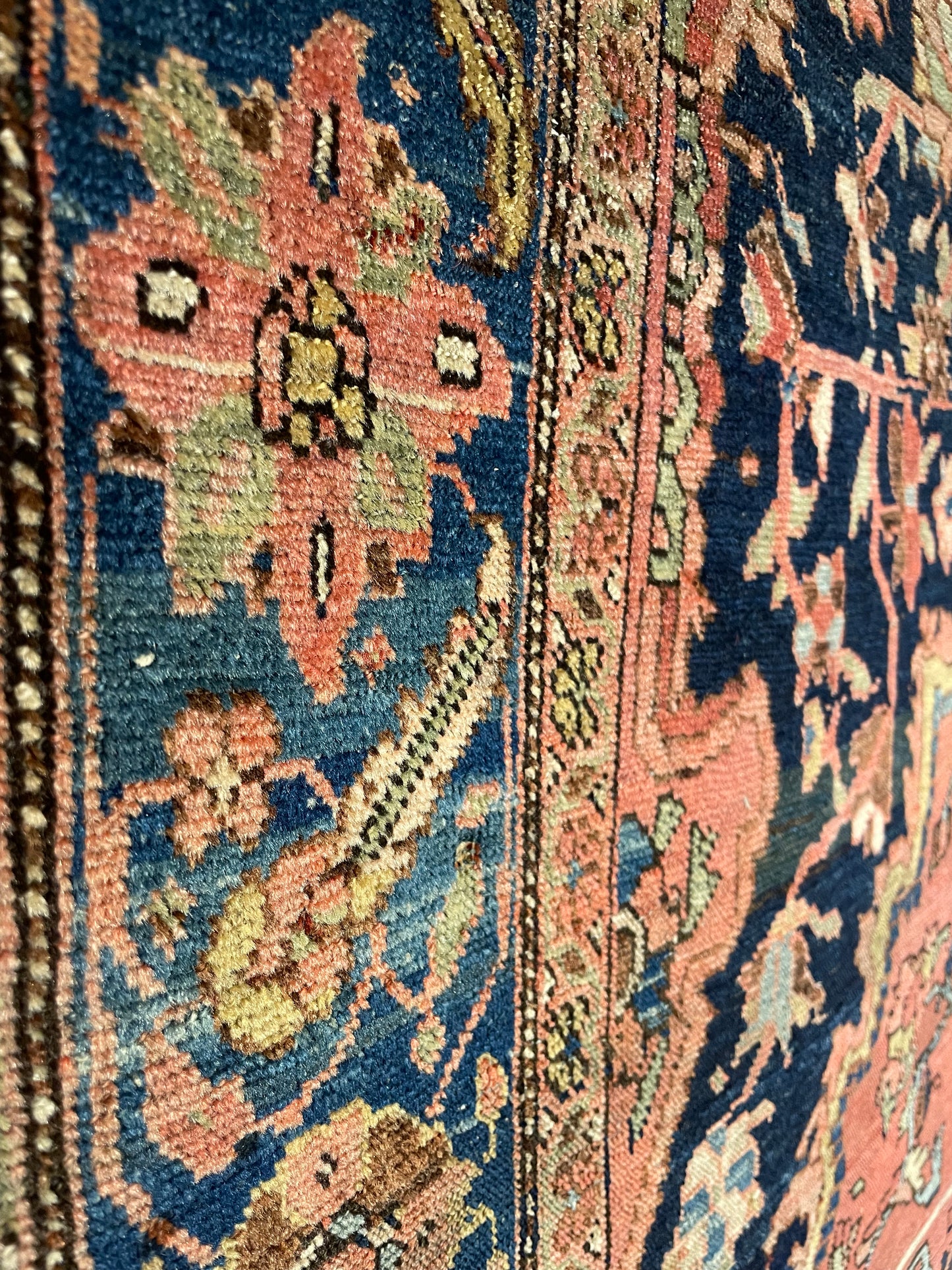 Antique Persian Fereghan Sarouk Village Rug