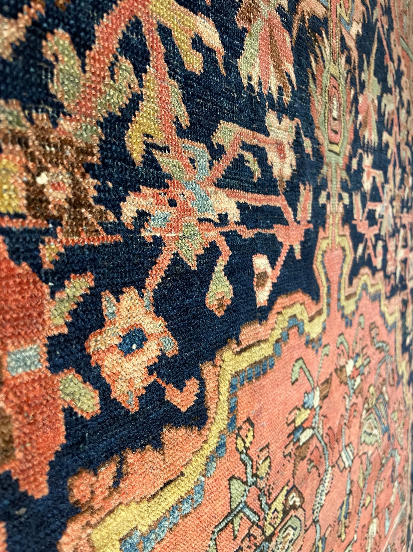 Antique Persian Fereghan Sarouk Village Rug