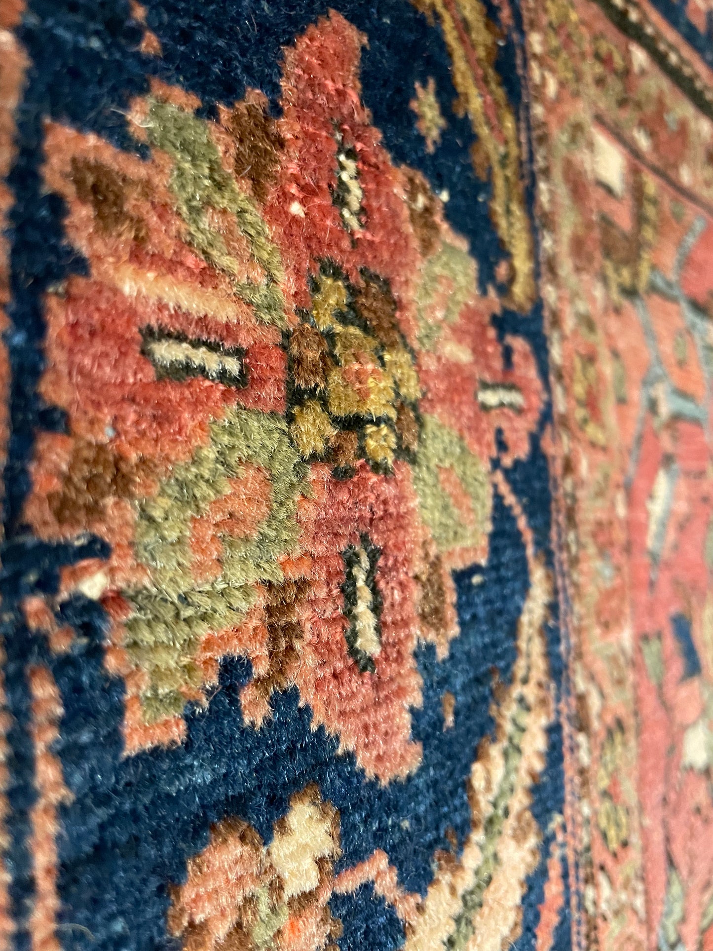 Antique Persian Fereghan Sarouk Village Rug