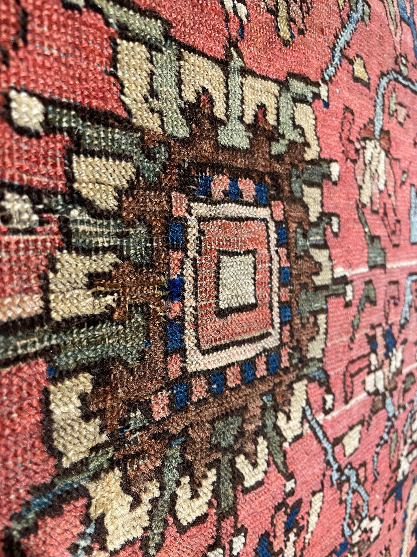 Antique Persian Fereghan Sarouk Village Rug