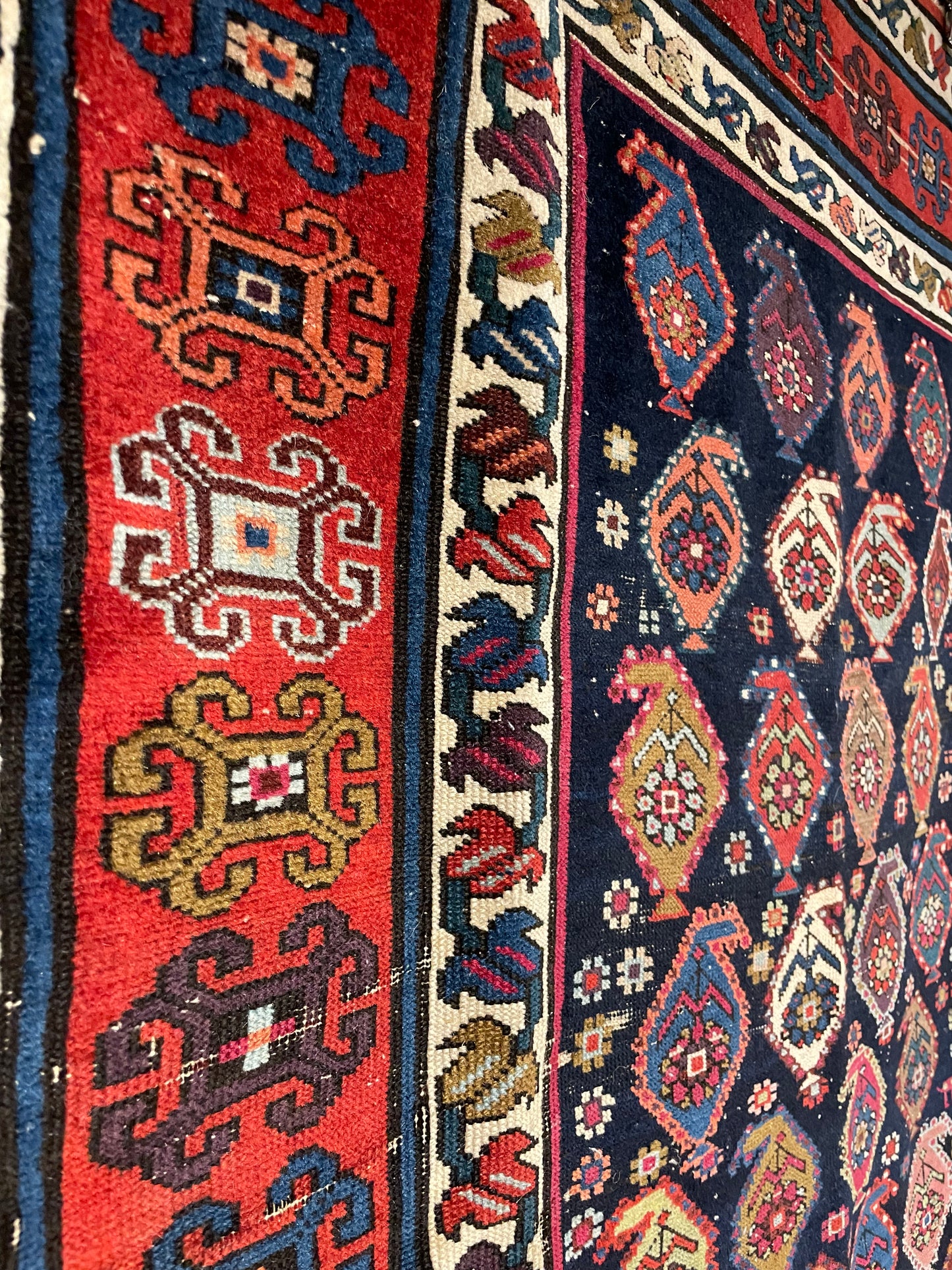 Antique Caucasian Karabagh Runner