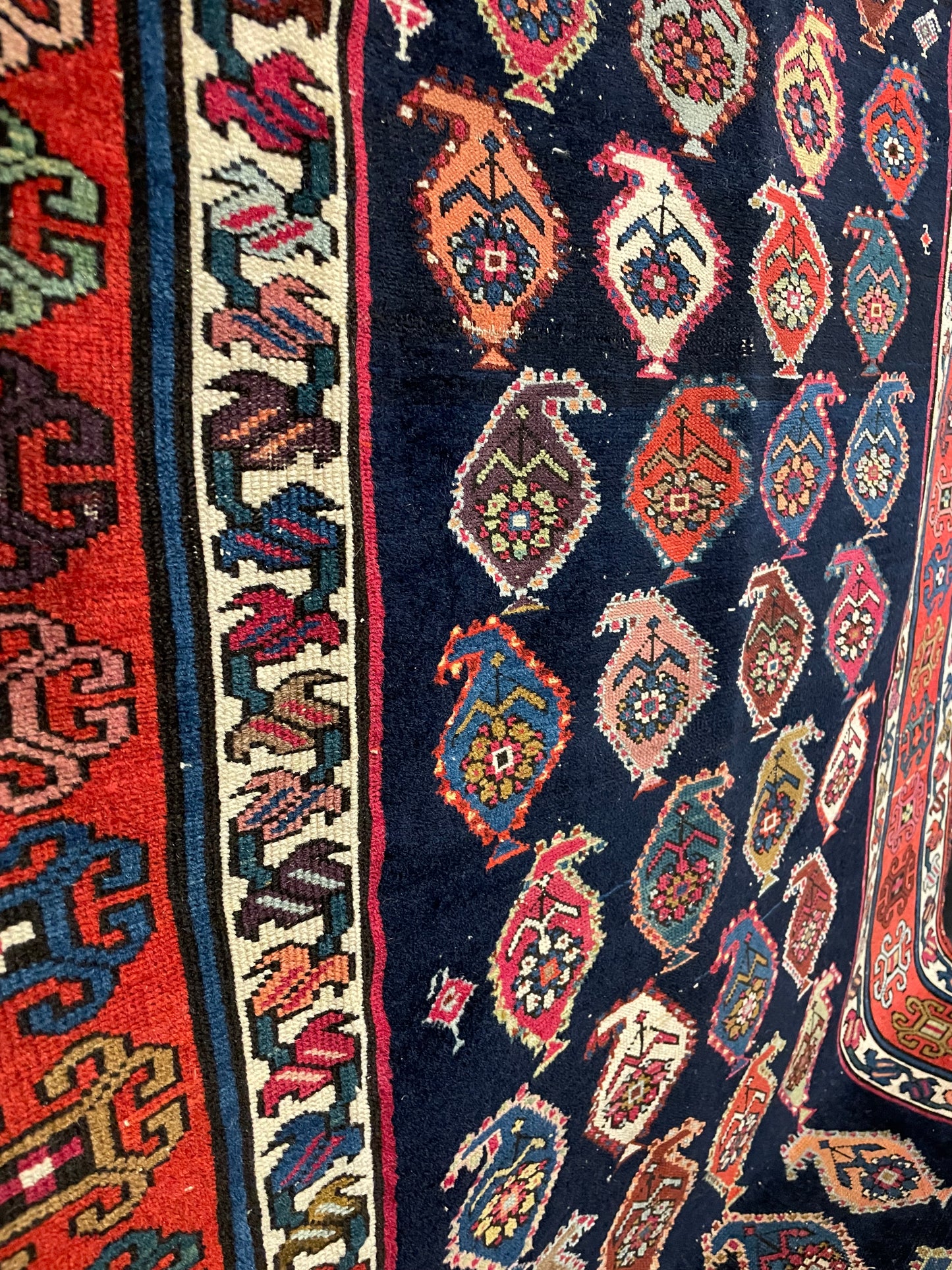 Antique Caucasian Karabagh Runner