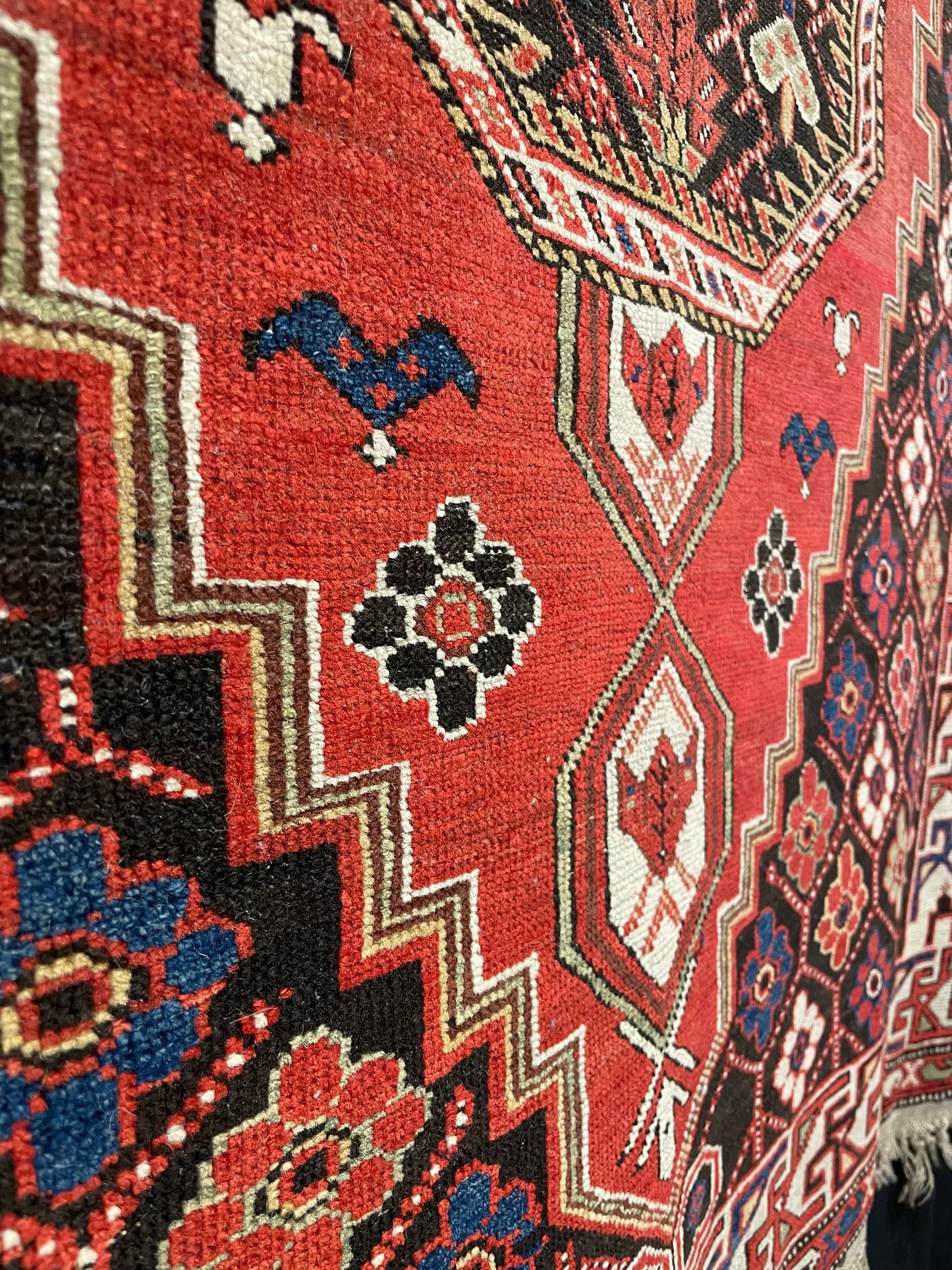 Antique Caucasian Shirvan 'Bird Rug'