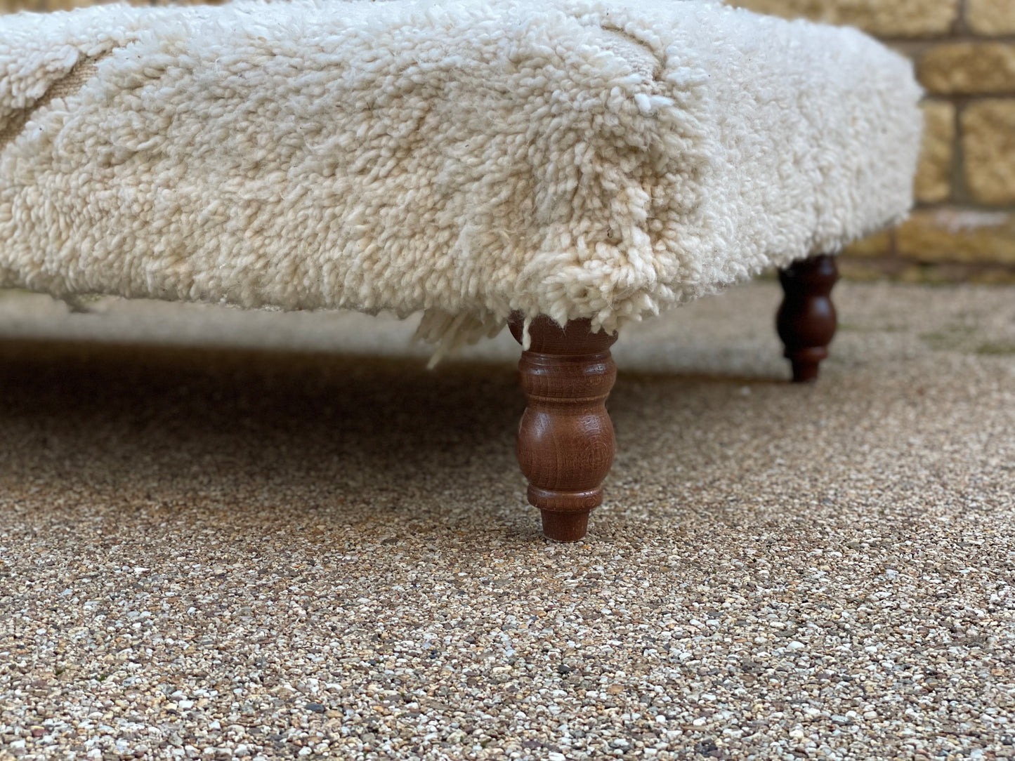 Artisan upholstered Ottoman low stool/table
