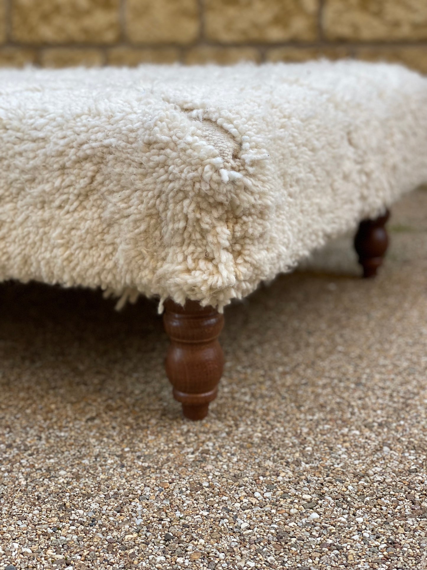 Artisan upholstered Ottoman low stool/table