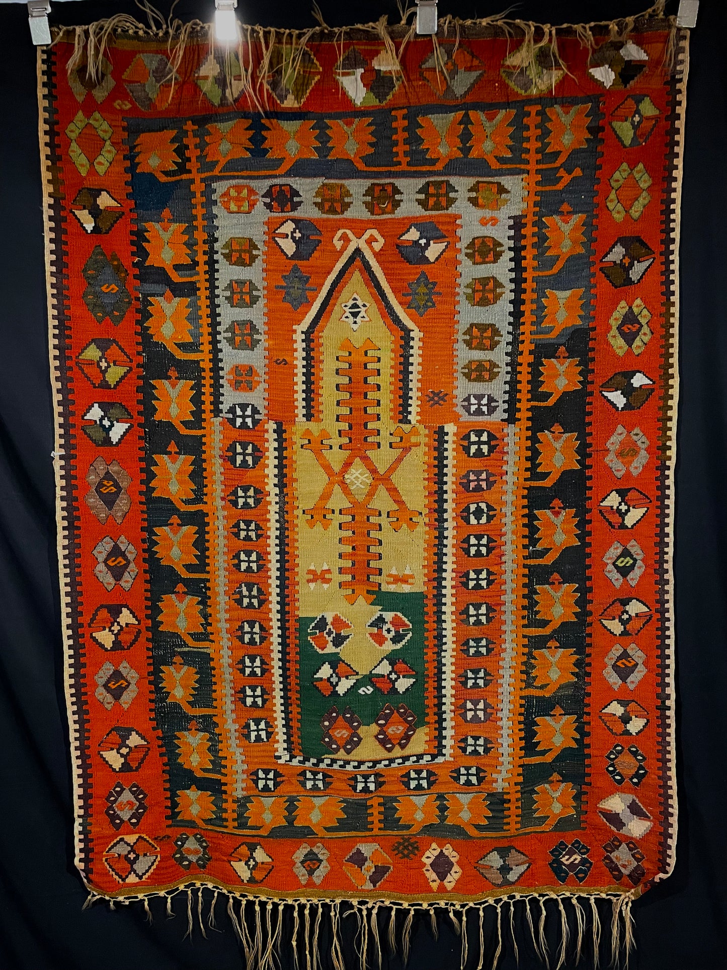 Antique Turkish Prayer Kilim