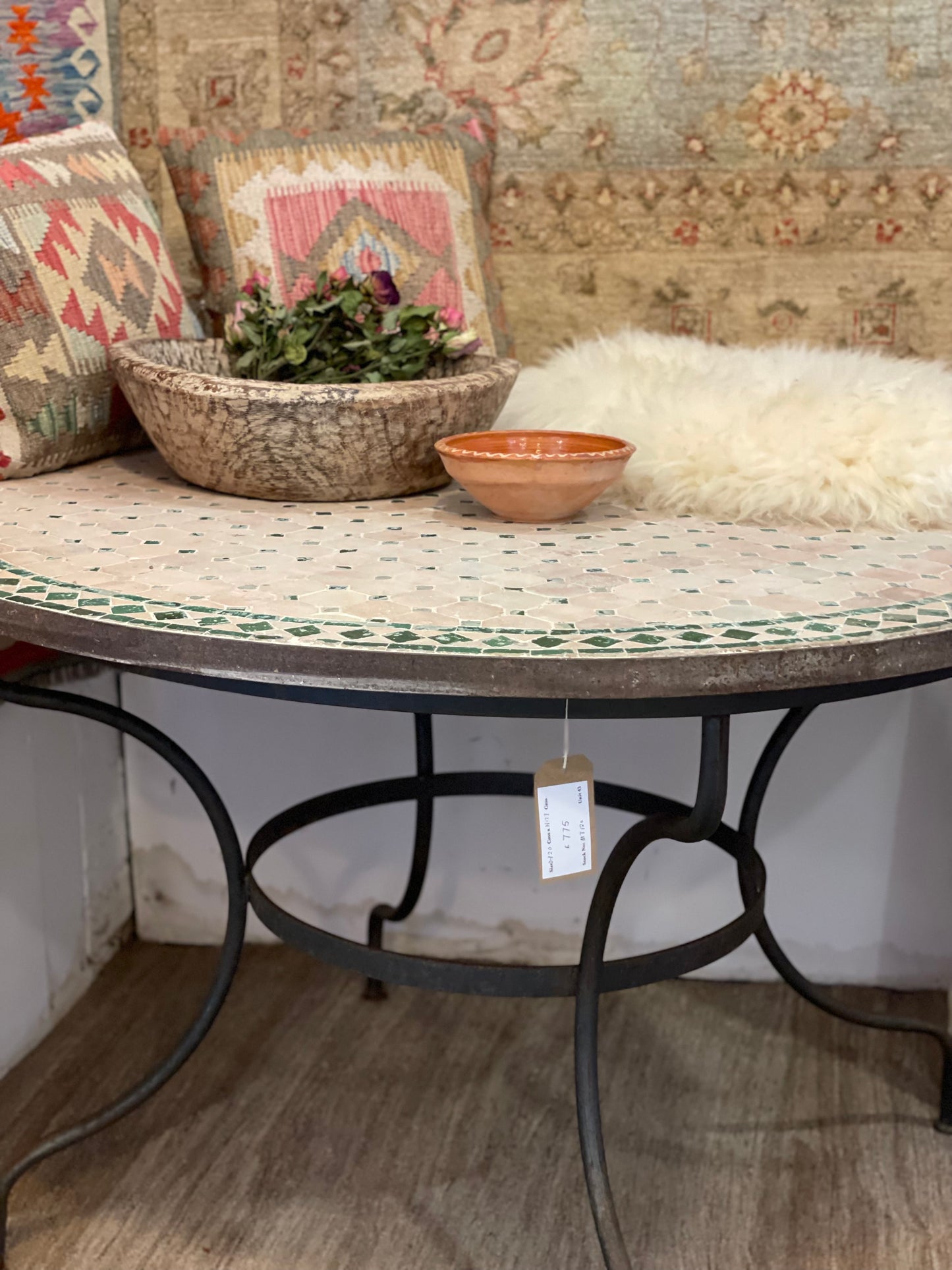 Moroccan Mosaic Garden/Conservatory Table