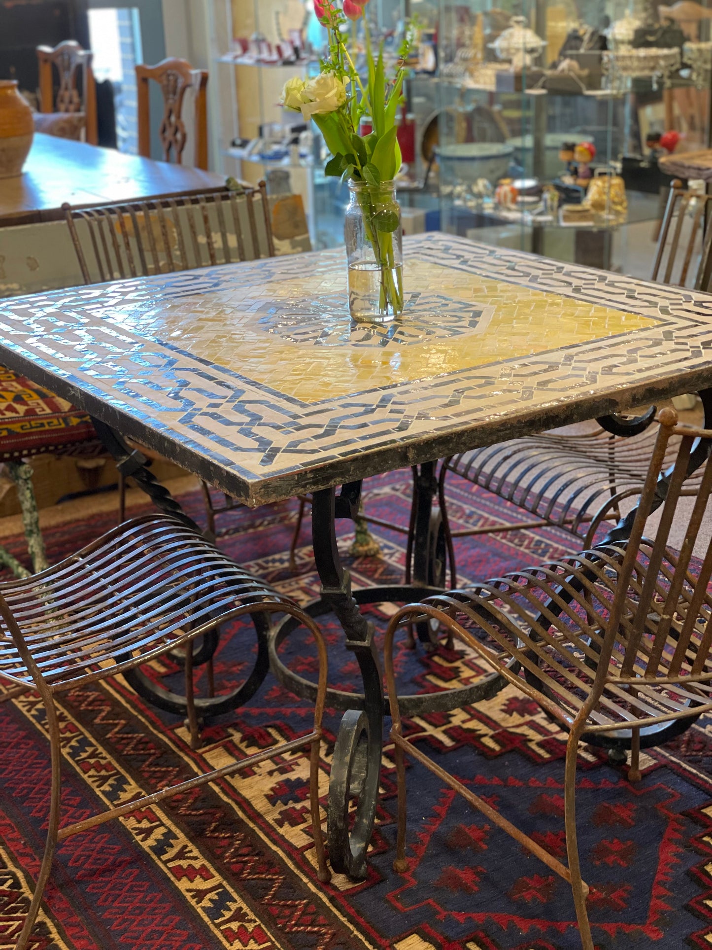 Moroccan Mosaic Garden/Conservatory Table