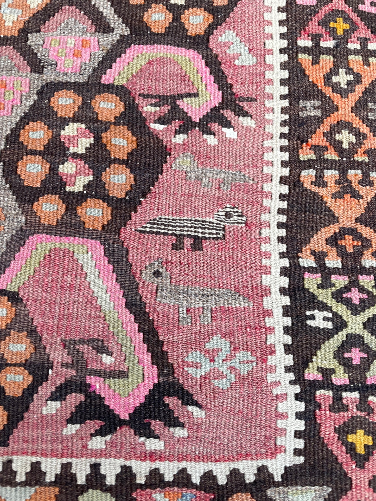Vintage Turkish Kilim - Signed