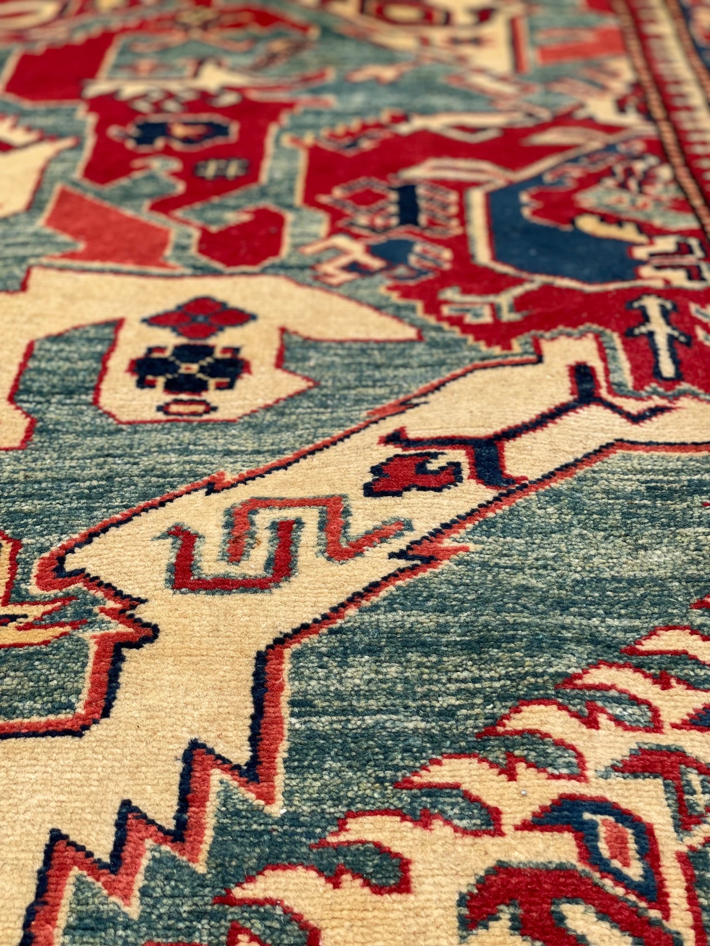 Afghan Caucasian ‘Dragon’ Design Rug