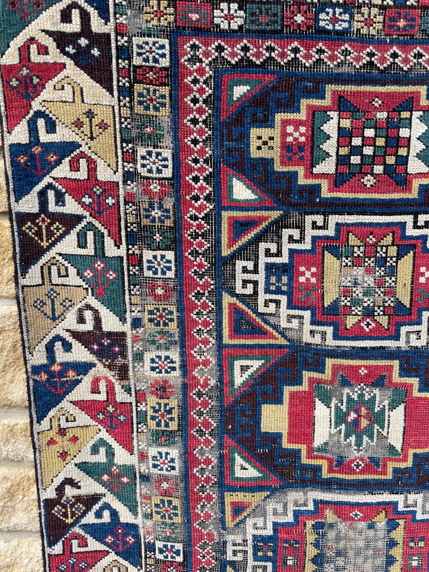 Antique Caucasian Shirvan Runner