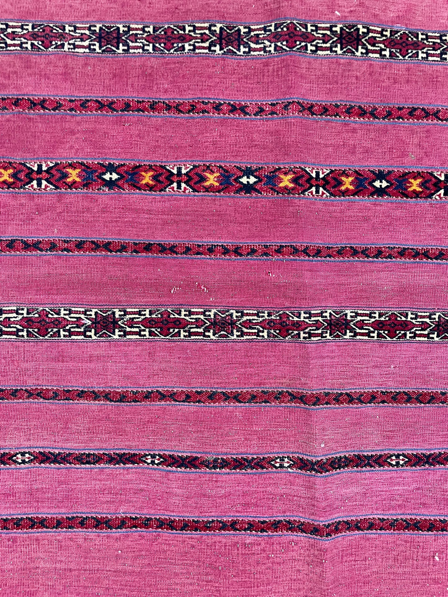 Antique Tekke Turkoman Kizil Chuval bag faces x2