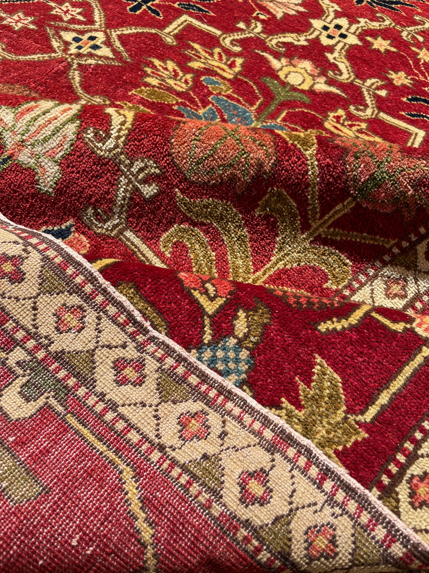 Mughal Design Flower & Lattice Carpet