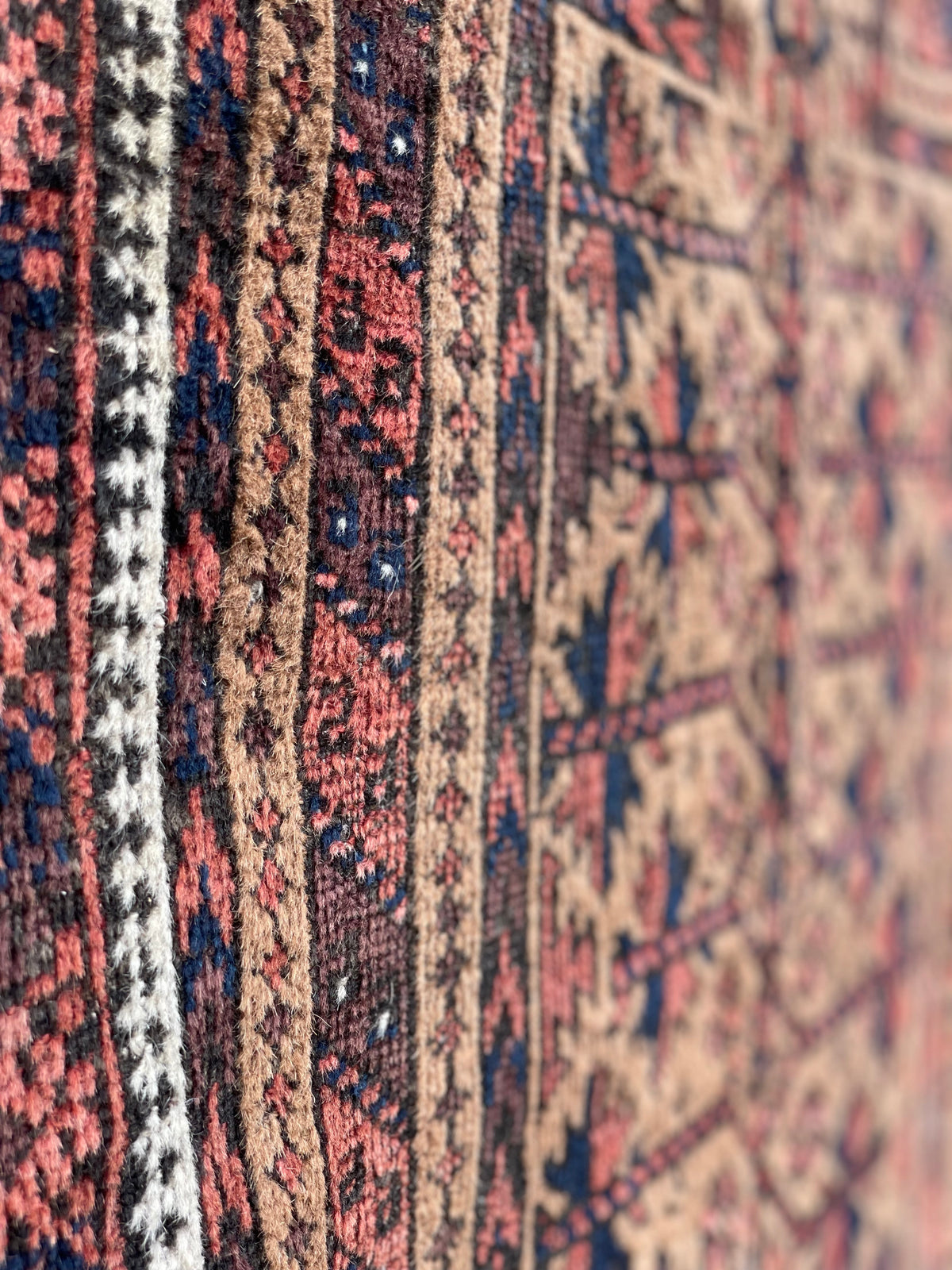Antique Baluch Prayer Rug with Camel ground