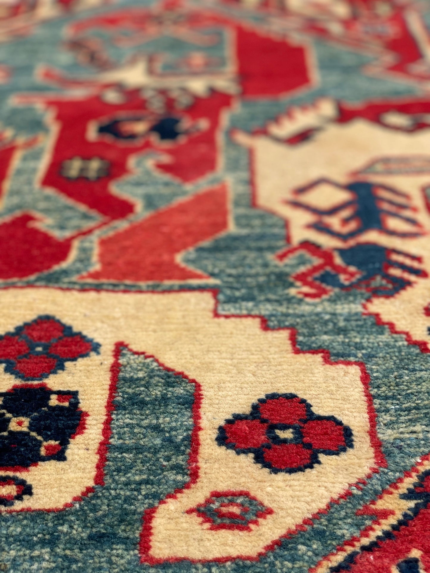 Afghan Caucasian ‘Dragon’ Design Rug