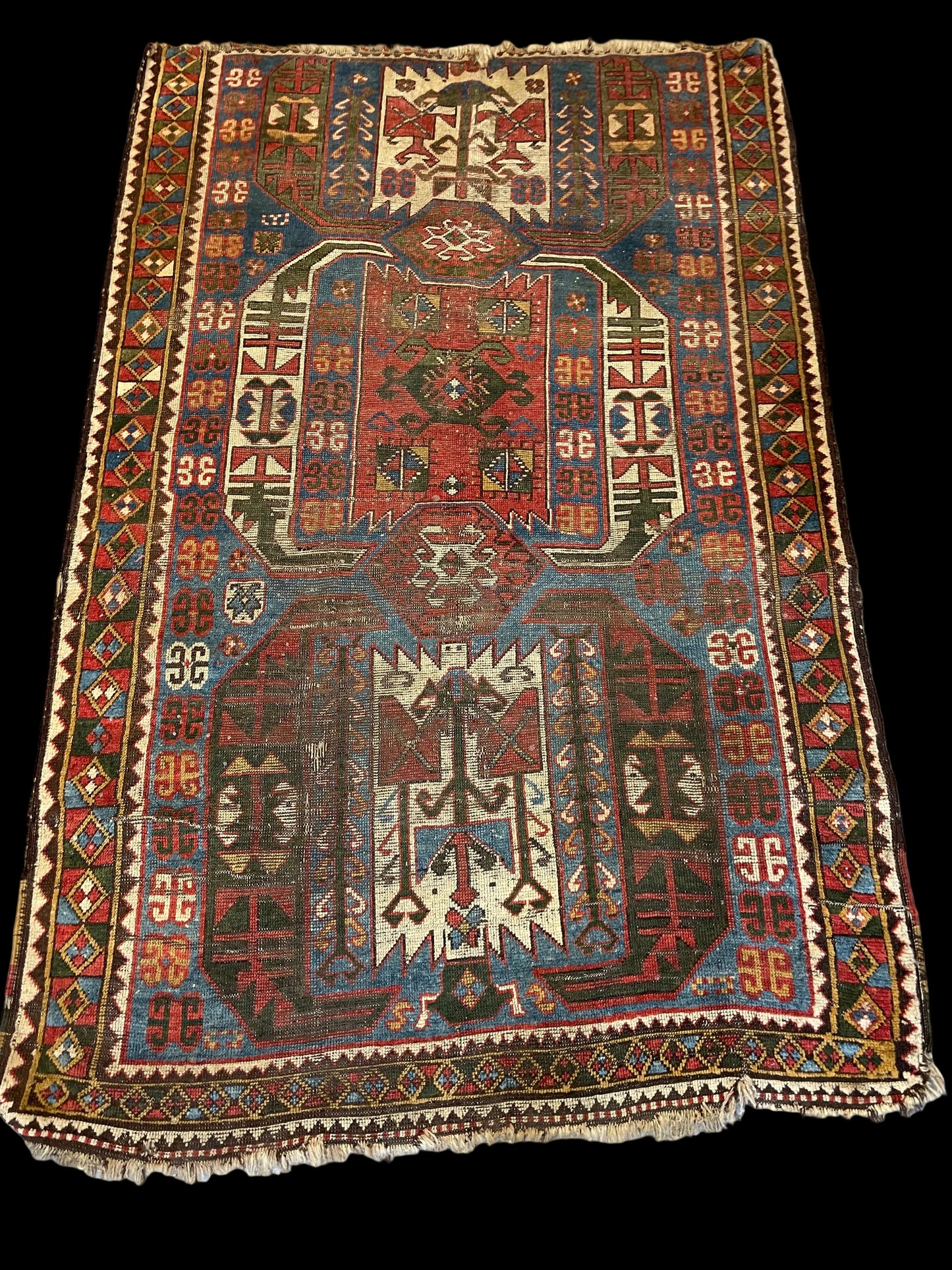 Antique Caucasian Bahmanli (or Kasim Usag) Rug
