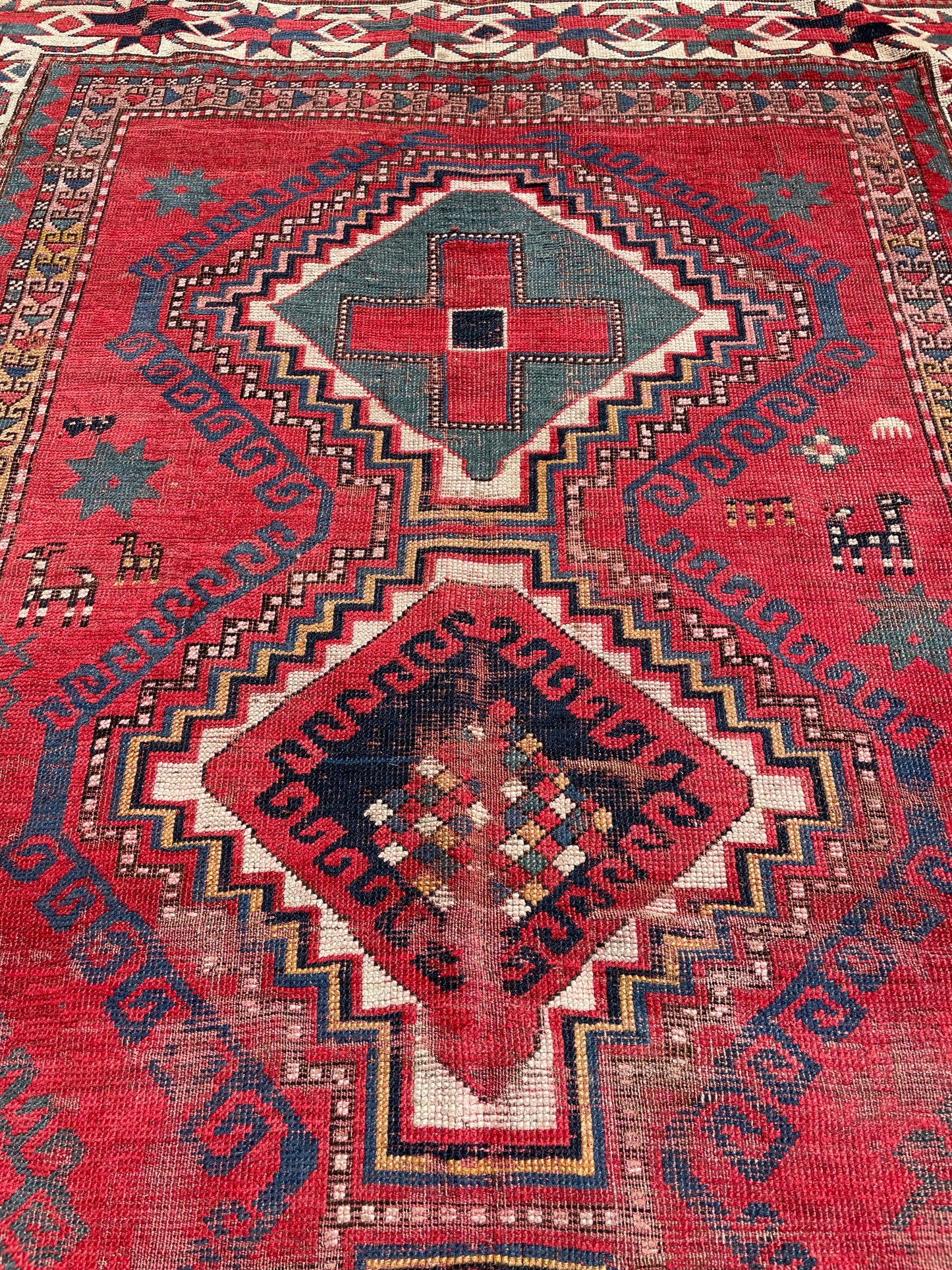 Antique Armenian Kazak Rug